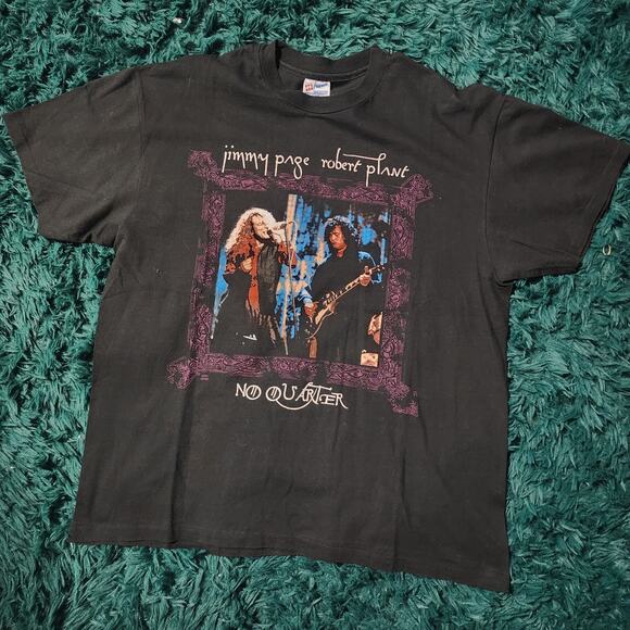 Vintage Jimmy Page & Robert Plant 1995 Tour Tee - Picture 1 of 7